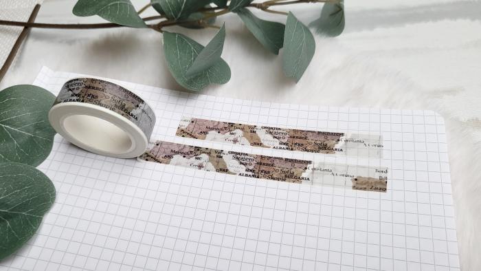 Washi Tape Landkarte